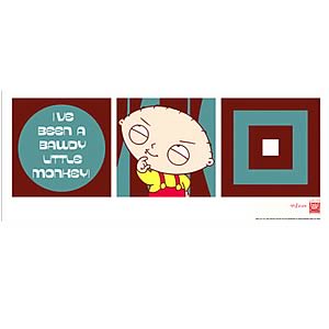 Family Guy Bawdy Little Monkey Paper Giclee
